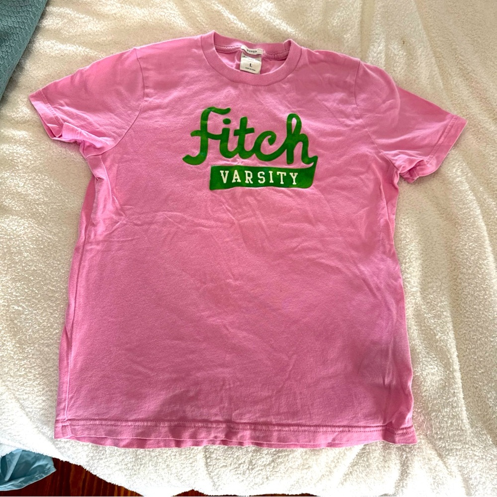 Abercrombie & Fitch Kids Muscle Pink T-Shirt  Size Large Y2K